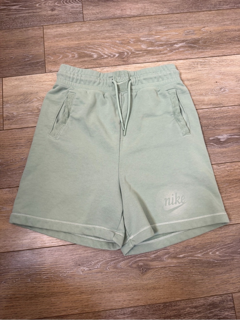 Nike Sage Green Fleece Athletic Shorts Sz XS